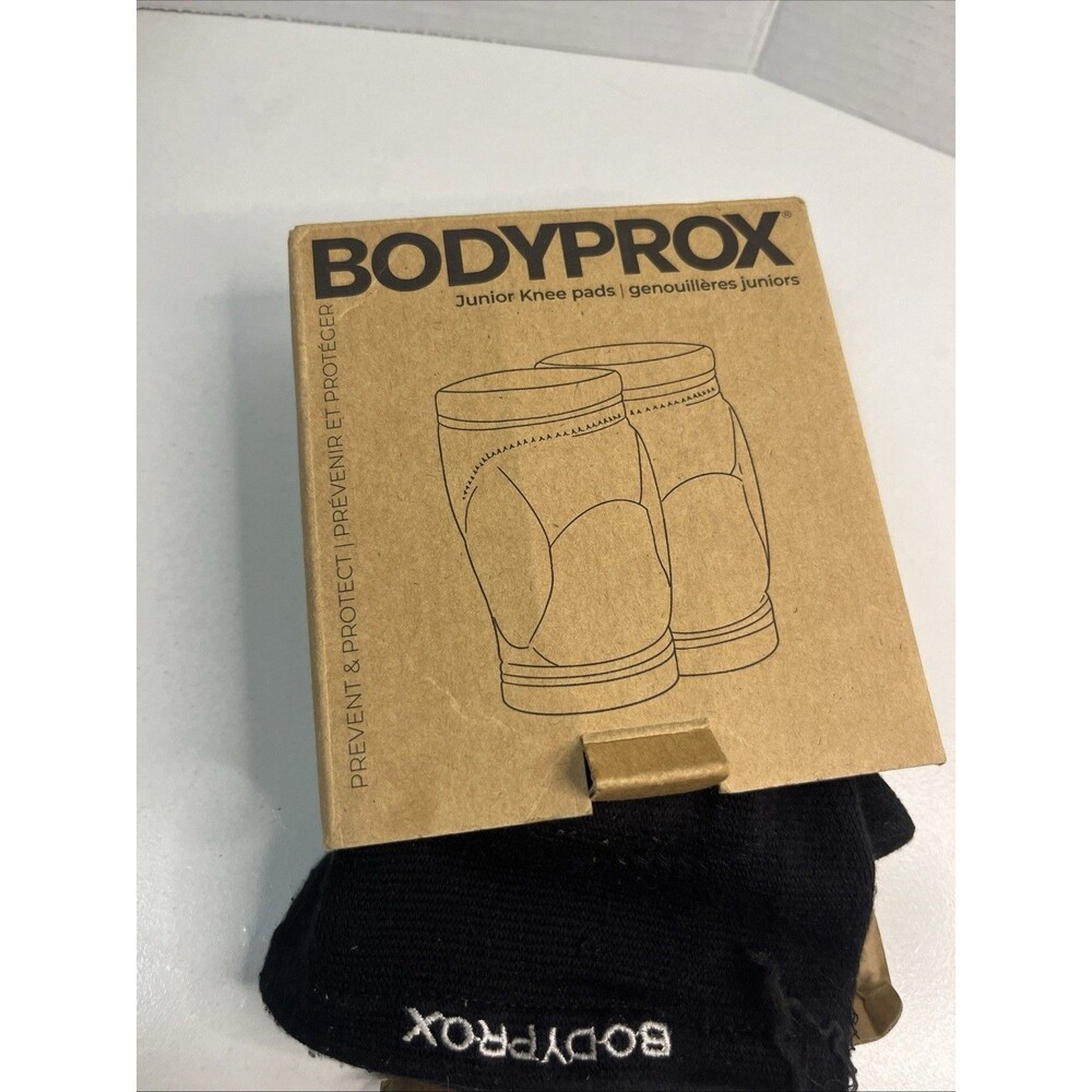 Bodyprox Junior Volleyball Knee Pads EVA Foam Compression Black 2-Pack